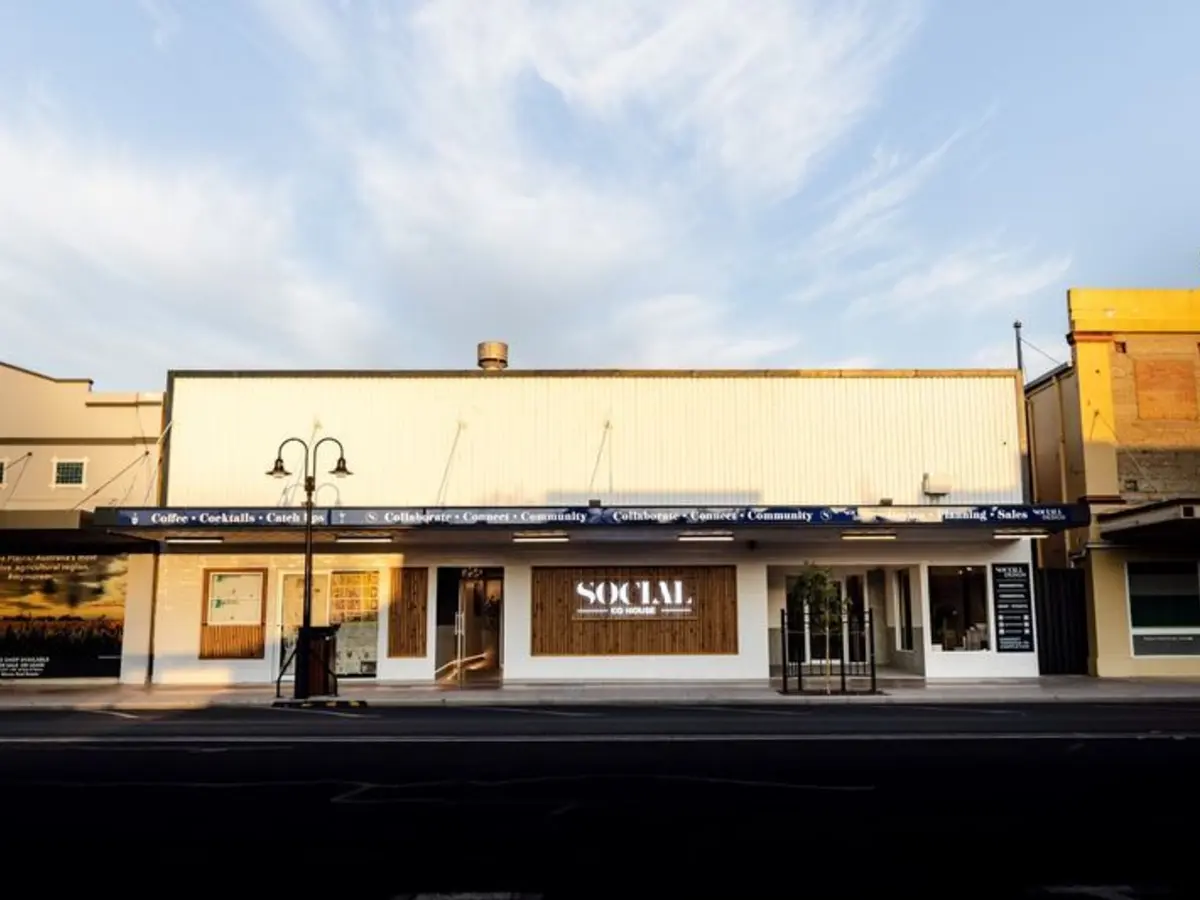 Front exterior of Social Co House in Moree at street level