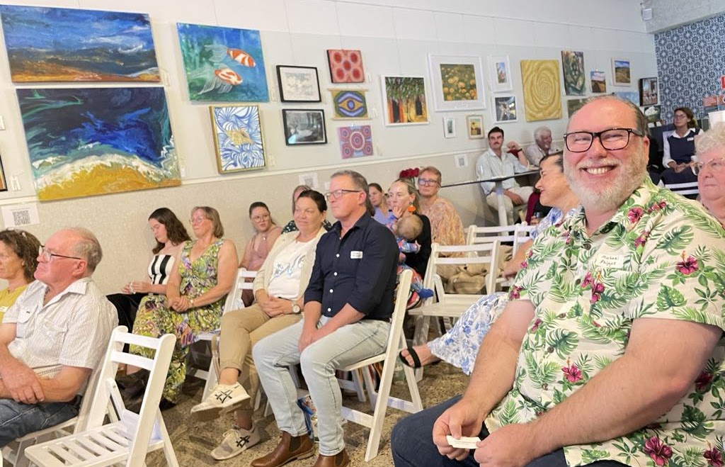 Audience gathered at Social Seen Gallery